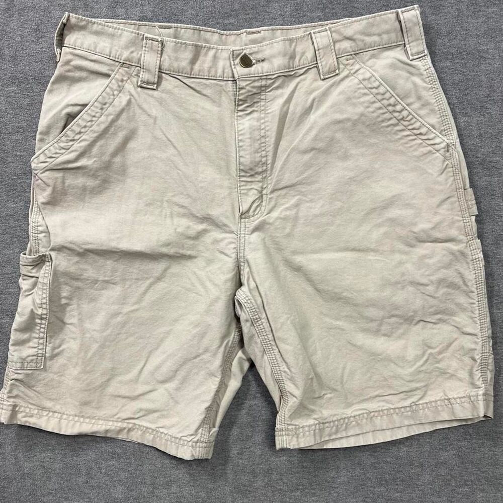 Carhartt Men's Cream and Tan Shorts